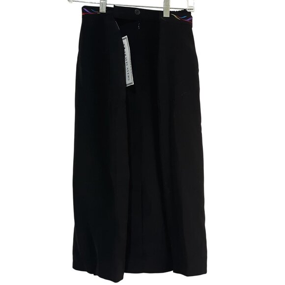 Travis Ayers Woman 2-Piece Black Skirt Set Embroidered Multicolor Swirl 24W - Picture 7 of 11